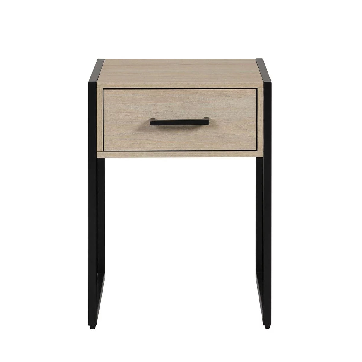 Beige Oak 1 Drawer Nightstand U5442