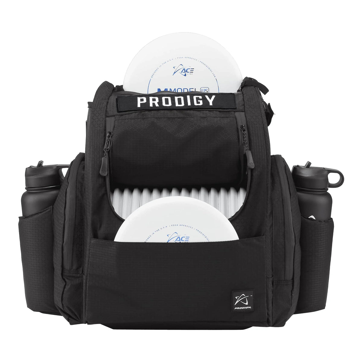 Black Disc Golf Backpack with 26+ Disc Capacity I336844