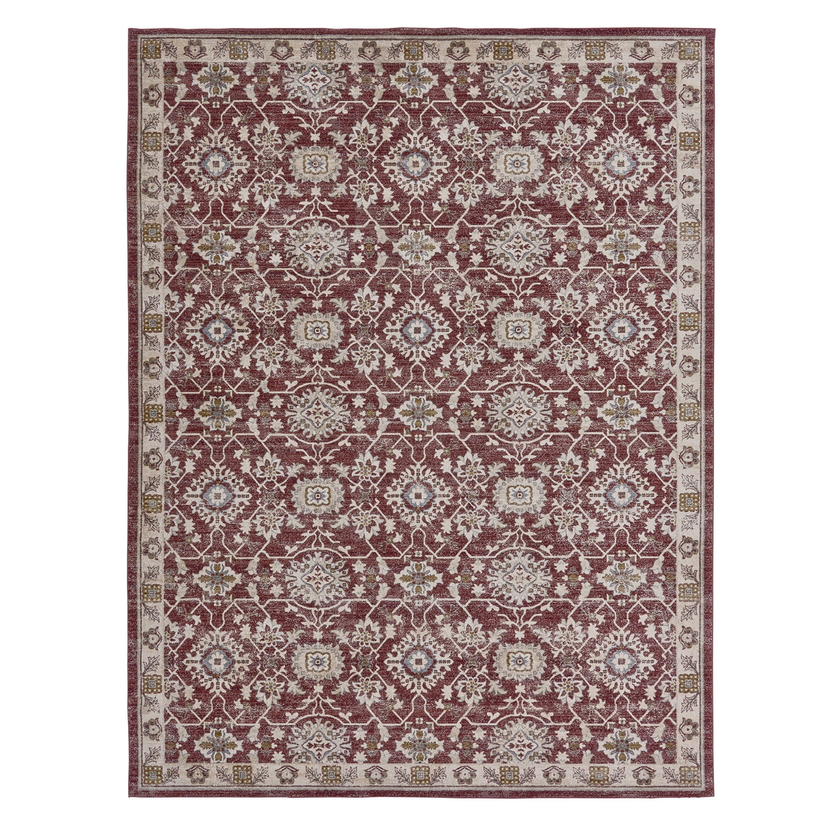 Terra Cotta Traditional Area Rug 9x12 E227