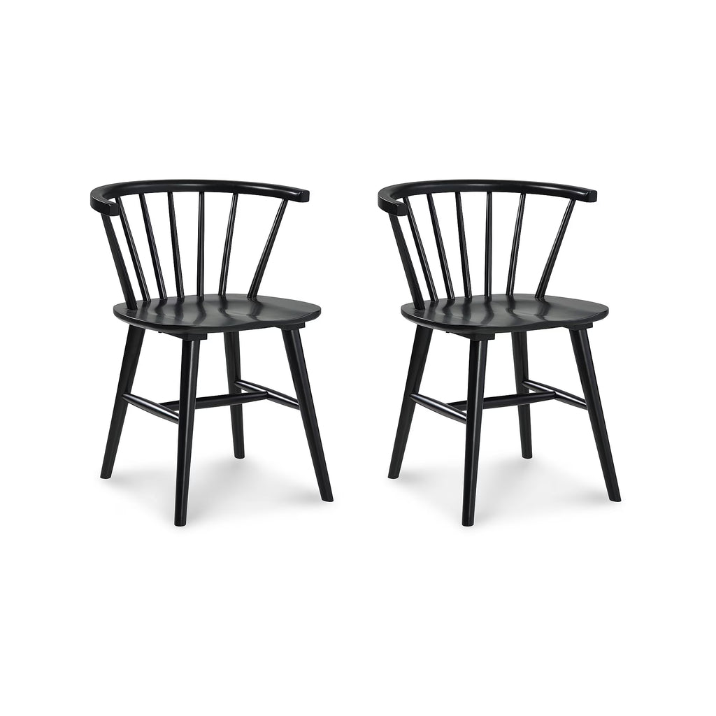 Black Spindle Dining Chair, Set of 2 B975