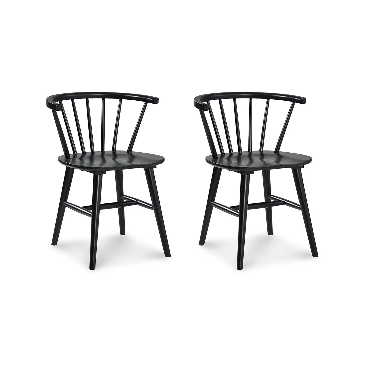 Black Spindle Dining Chair, Set of 2 B975
