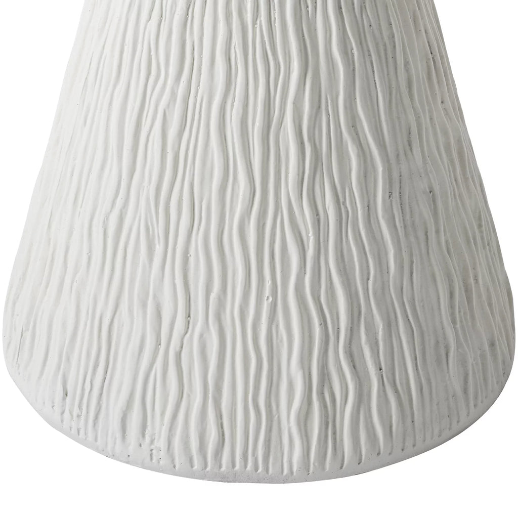 White Round Concrete Side Table Z6415