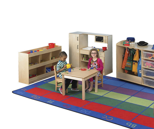 Square Laminate Top Wood Table H86290