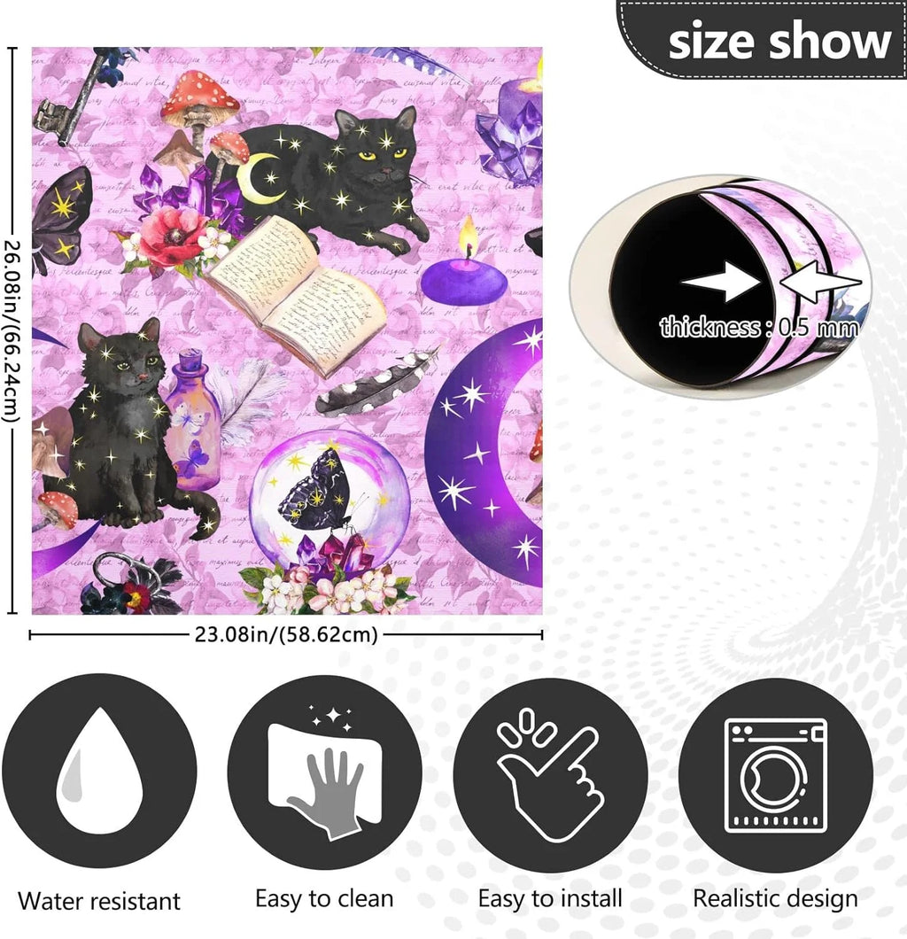 Purple Magnetic Dishwasher Magnet Cover 23 x 26 Inch F54114