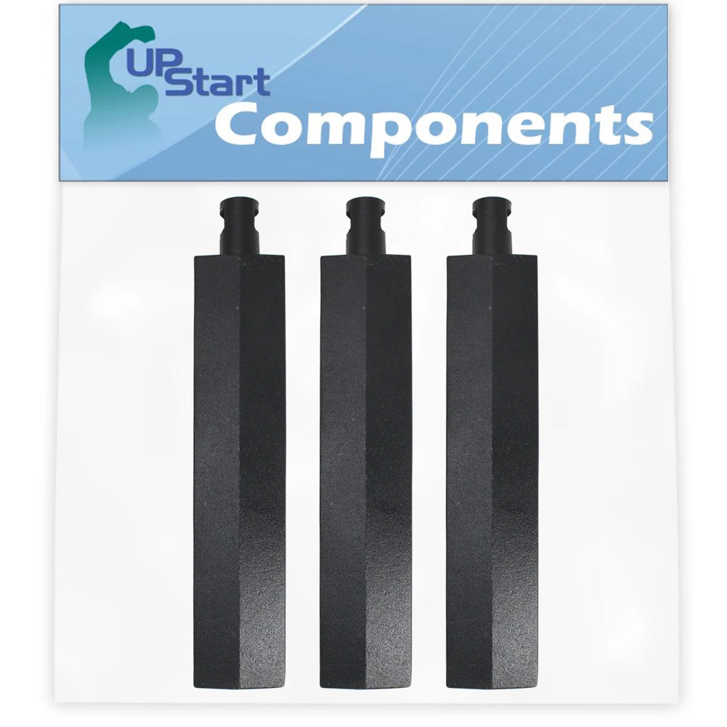 3-Pack BBQ Gas Grill Tube Burner Replacement Parts, Cast Iron Pipe Burners 15 3/4" X7766