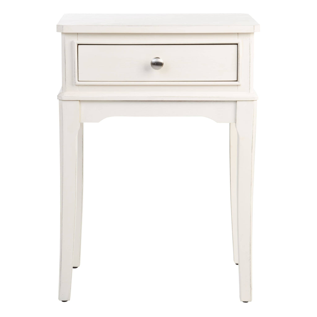 White 1-Drawer Accent Table N172381