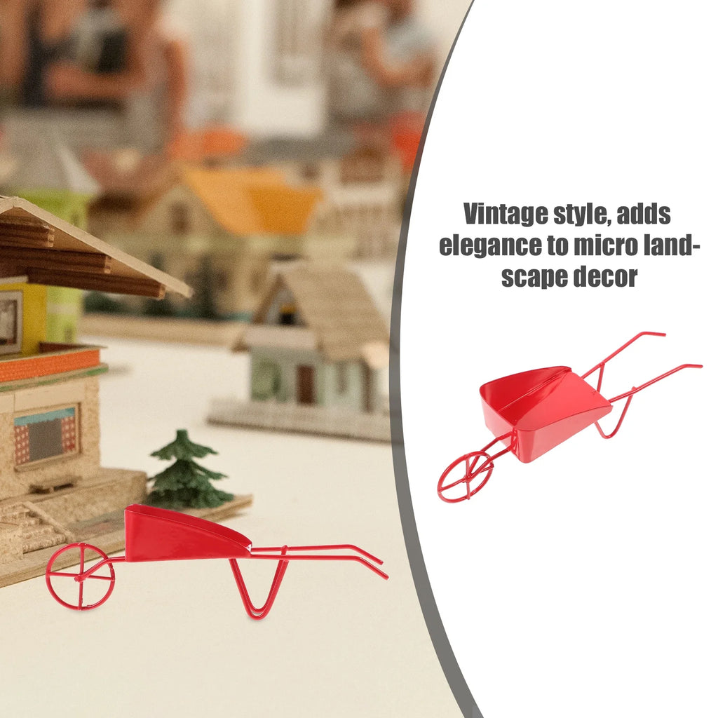 Miniature Vintage Metal Wheelbarrow A993939