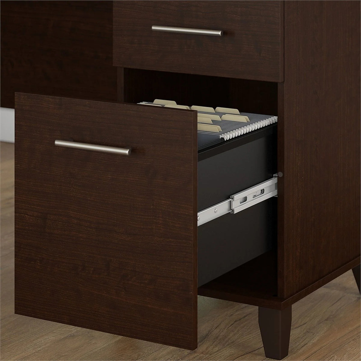 60" L Shaped Wood Desk Y566