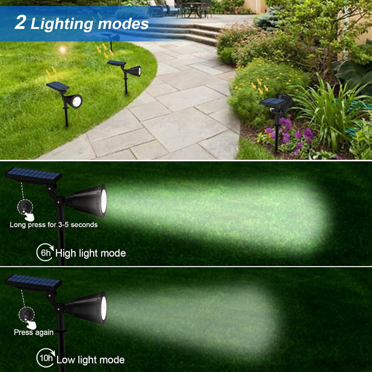 4 Pack Adjustable Solar Spot Lights G25630