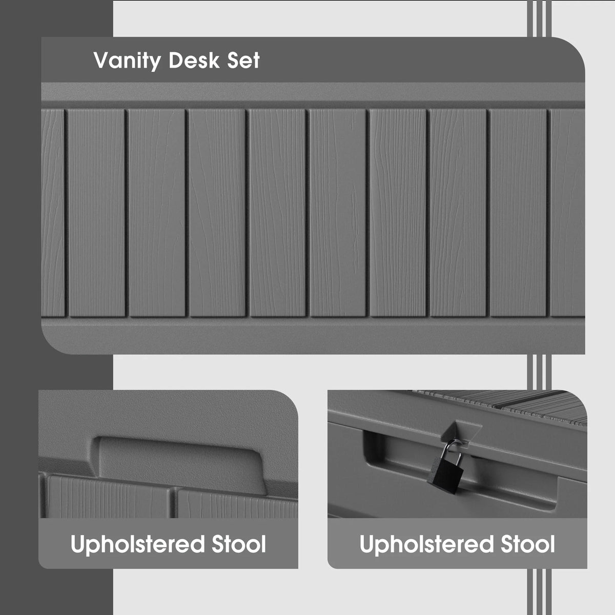 82 Gallon Resin Lockable Deck Box D268