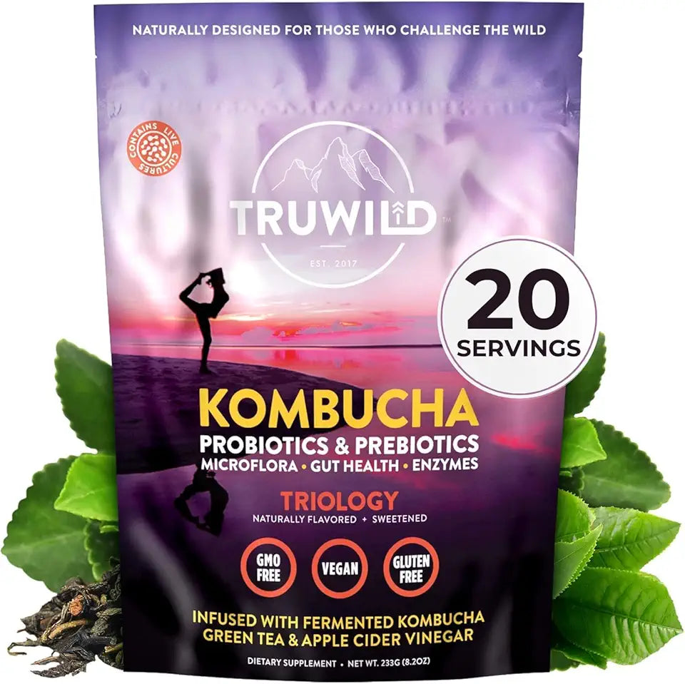 Kombucha Powder Probiotic Supplement Vegan Drink Mix U613823