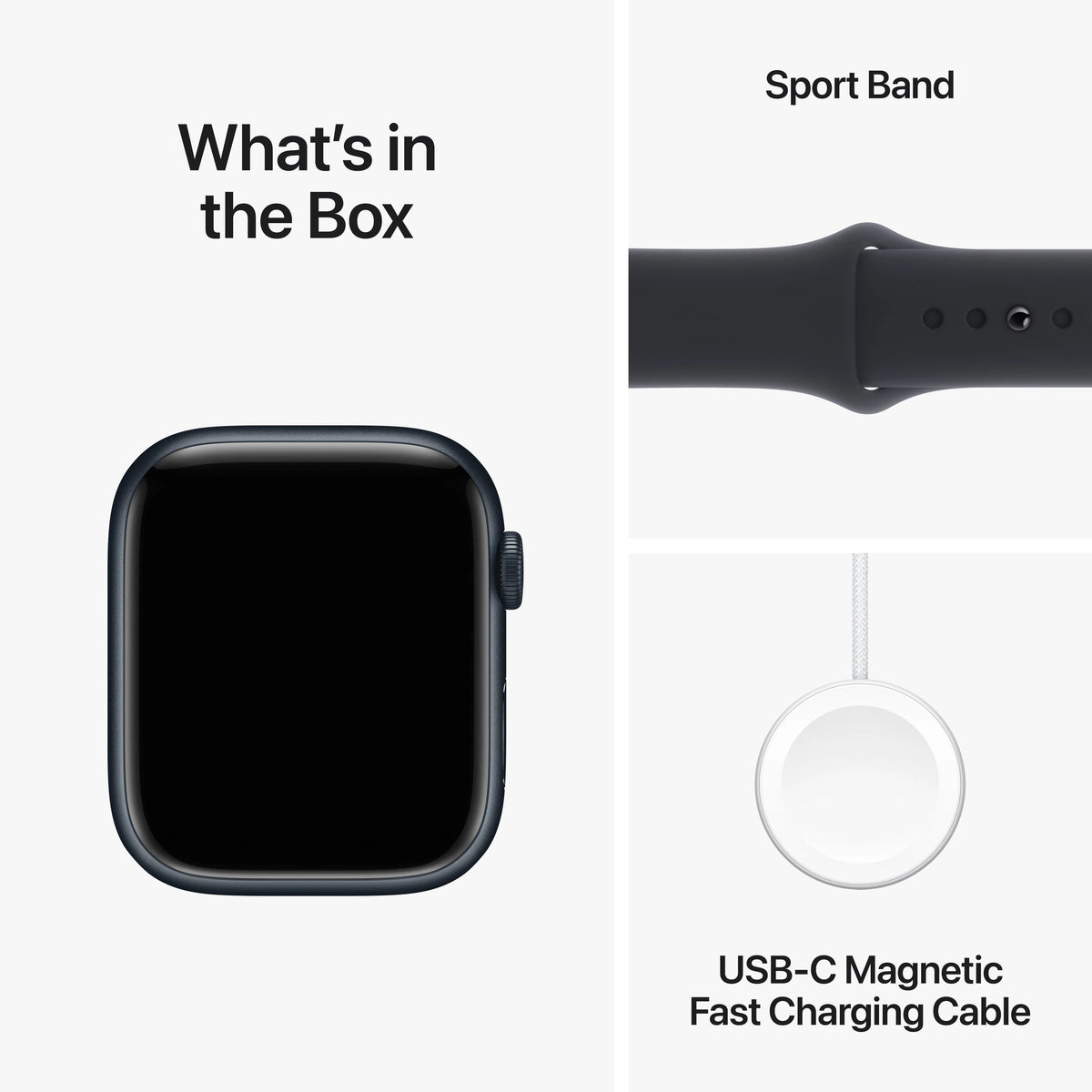 Midnight Aluminum 45mm Fitness Tracker with Sport Band V44747