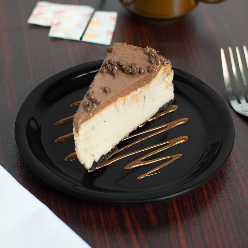 Black Melamine Narrow Rim Pie Plate D713846