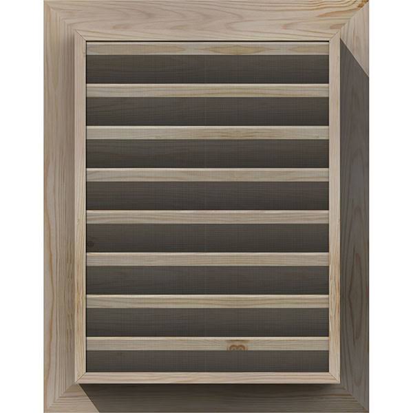 18-in W x 26-in H Vertical Gable Vent Unfinished Smooth Pine Y55523