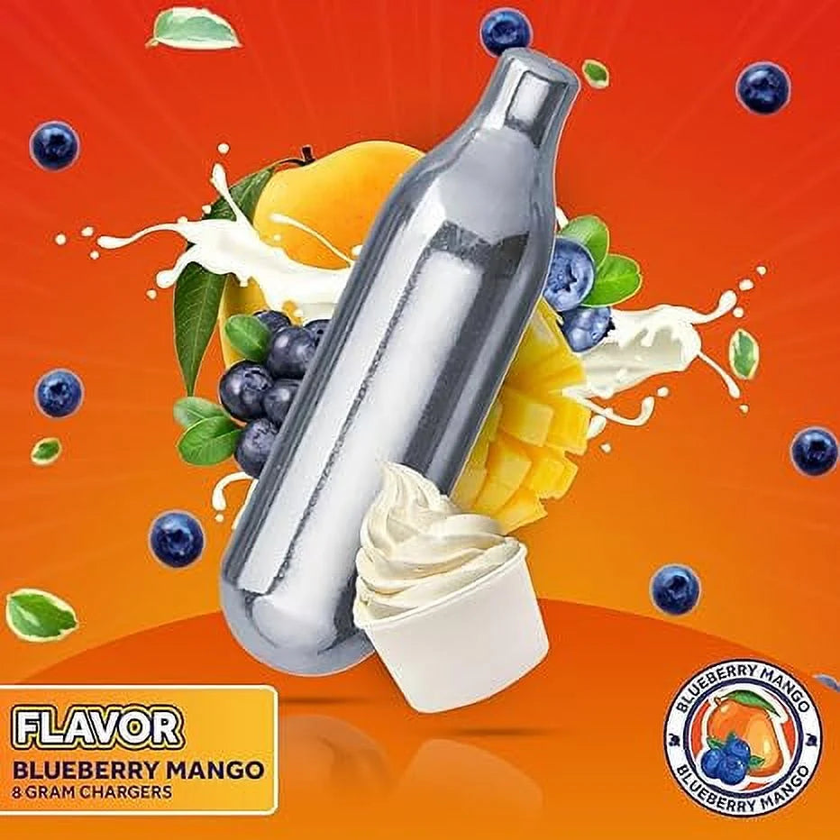 Blueberry Mango Whipped Cream Chargers, 8 Gram, 600 Counts R2223
