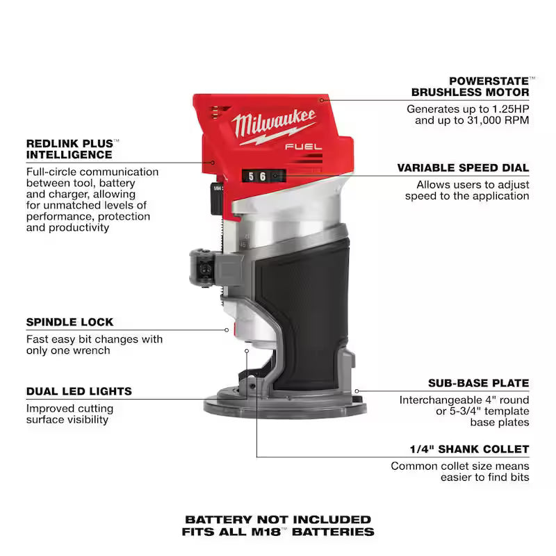 18V Lithium-Ion Brushless Cordless Combo Kit with 5.0Ah Batteries and Charger C47336