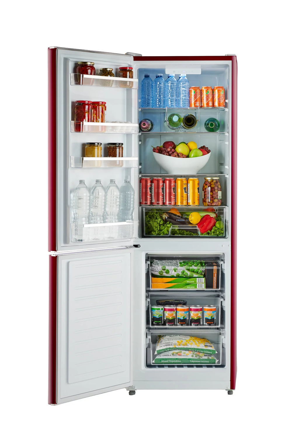24" 11 Cu Ft Bottom Freezer Retro Refrigerator V293