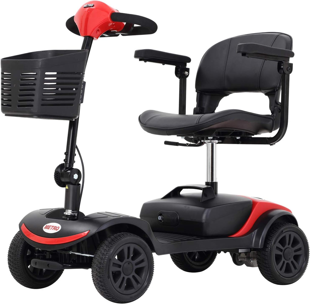 Yellow 4 Wheel Foldable Electric Mobility Scooter N89433