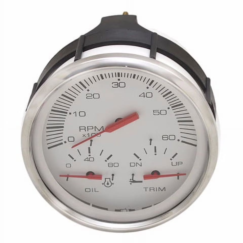 Silver White Multi Function Boat Gauge A625486