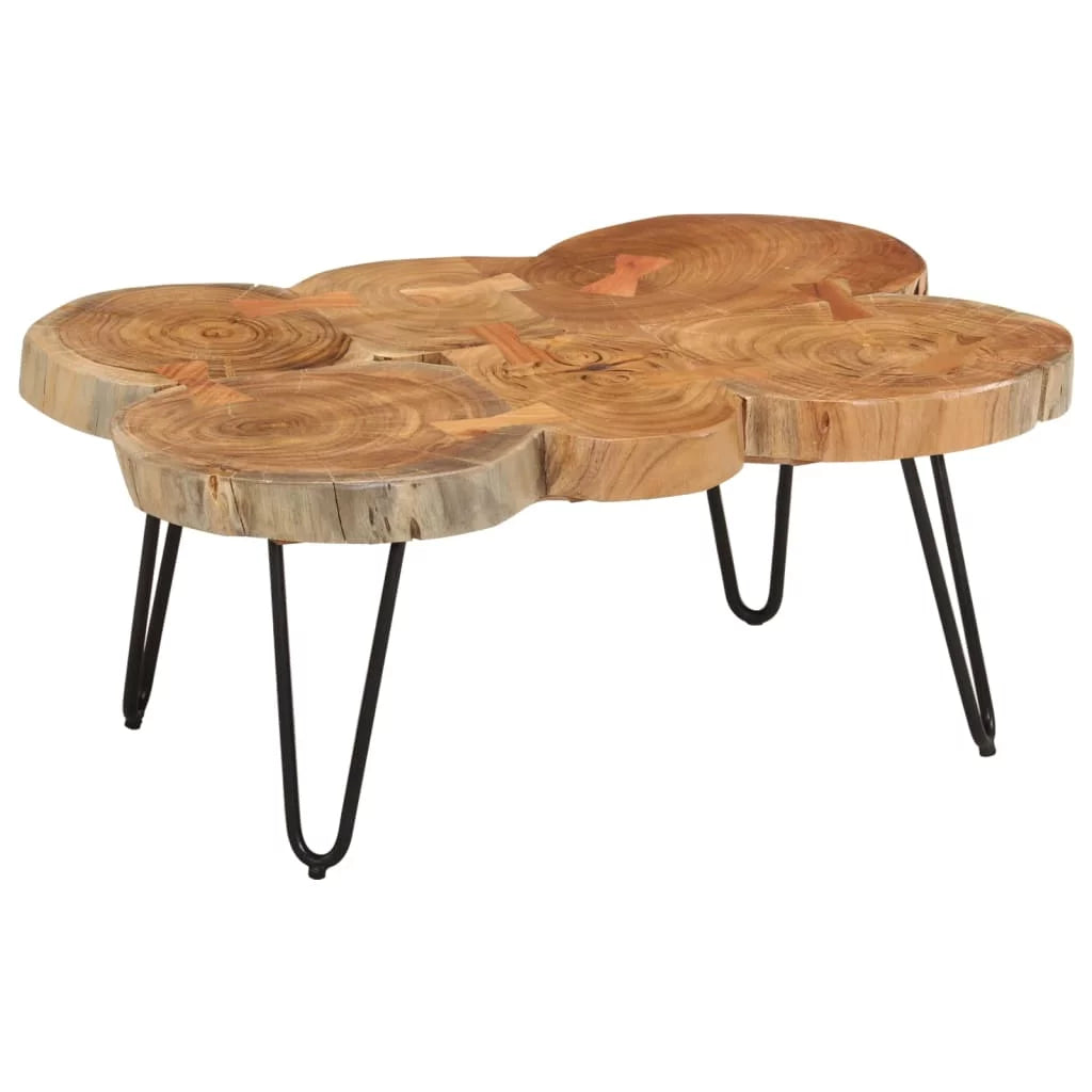 14.2" 6 Trunks Solid Wood Acacia Coffee Table Z264374