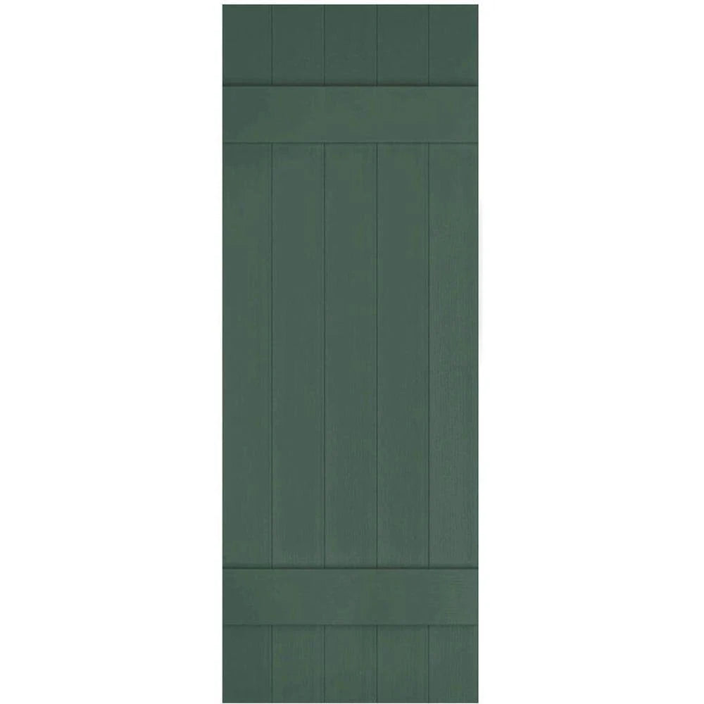 Lifetime Vinyl Board-n-Batten Shutters, Per Pair, 17 F12534