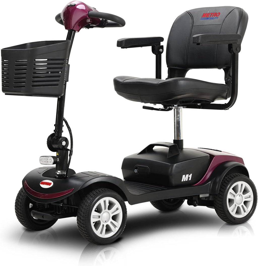 Yellow 4 Wheel Foldable Electric Mobility Scooter N89433