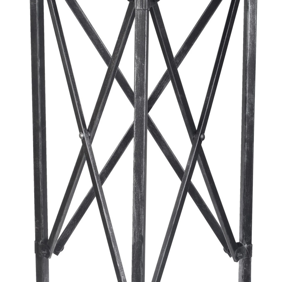 27 Inch Round Metal Glass Side Table C326637