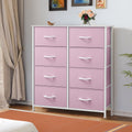 Black 8 Drawer Fabric Dresser L9890