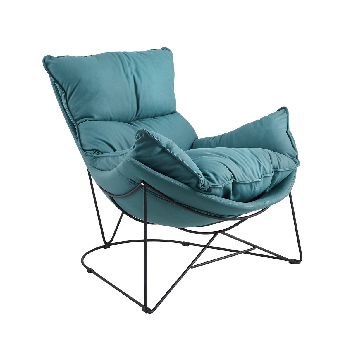 Orange Accent Chaise Chair U14817