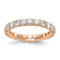 14k Rose Gold Lab Grown Diamond Eternity Band W750734