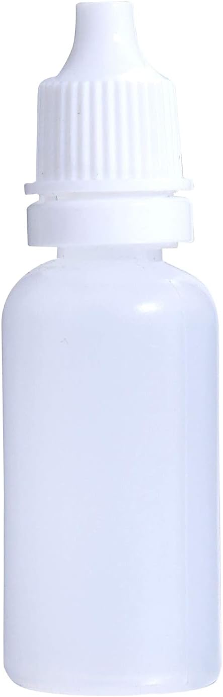 15ml Plastic Dropper Bottle with Childproof Cap, Pack of 2 T7335