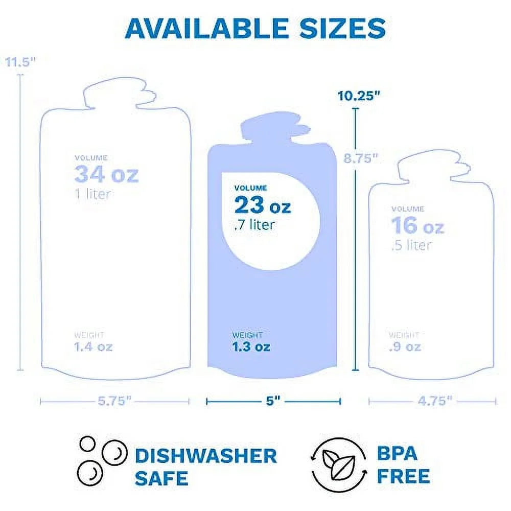10L Foldable Flexible Water Bottle Q481238