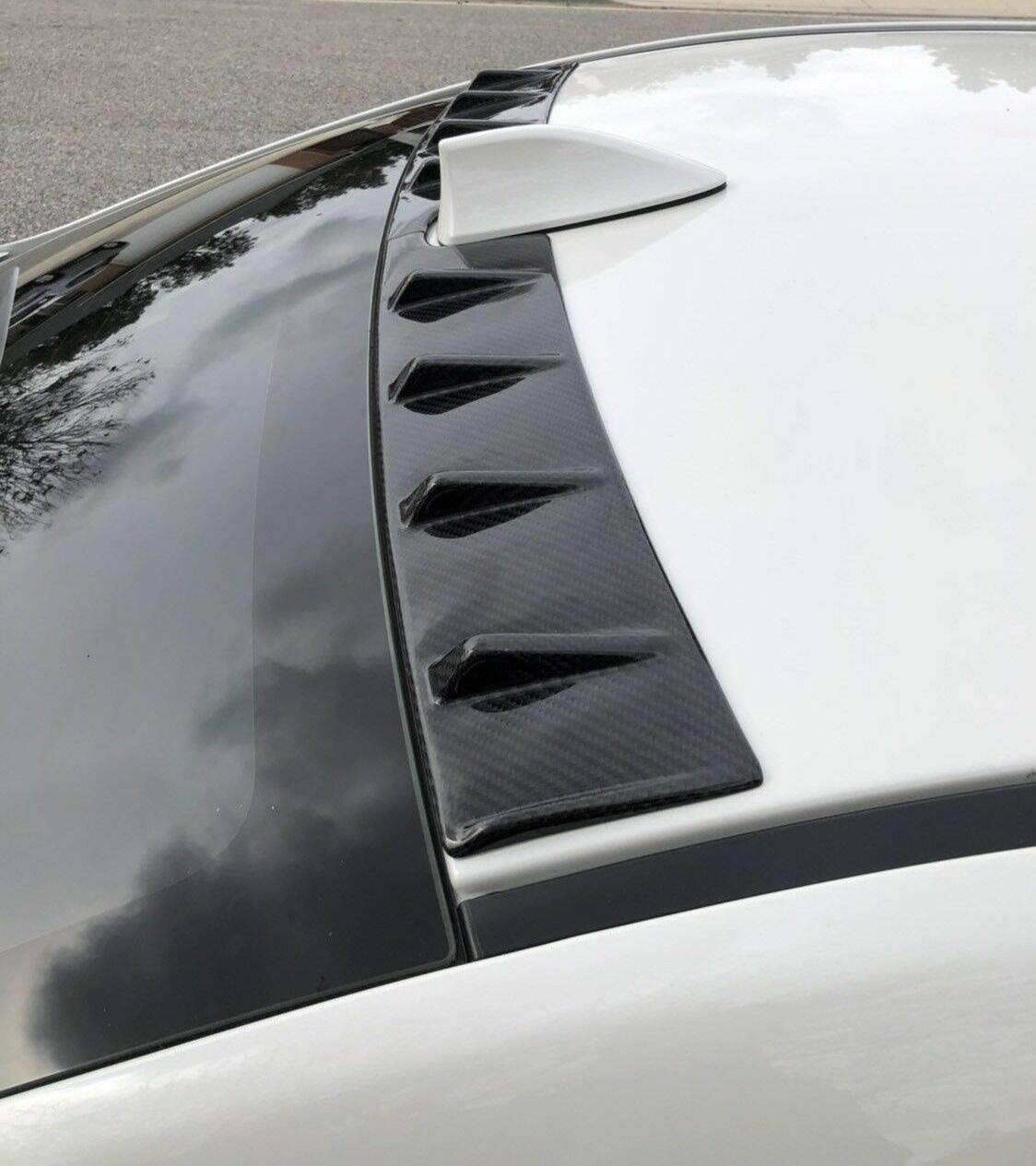 Carbon Vortex Generator Shark Fin Roof Spoiler Two Pieces X62748