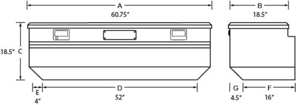 Flush Mount Box Universal Aluminum Brite X73136