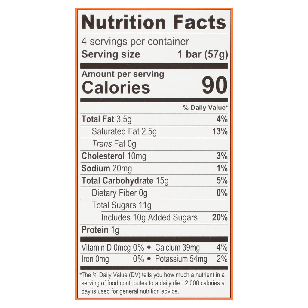 Organic Orange Cream Ice Cream Bars, 3 Fl Oz, 4 Count X41401