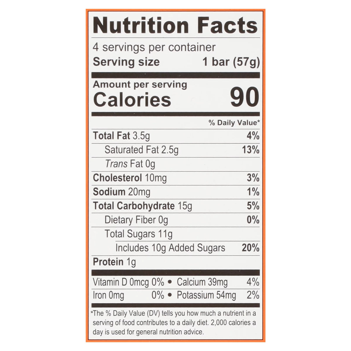 Organic Orange Cream Ice Cream Bars, 3 Fl Oz, 4 Count X41401