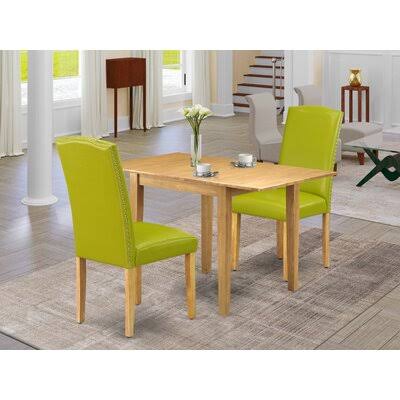 Oak Drop Leaf Rubberwood Solid Wood Dining Set X92603