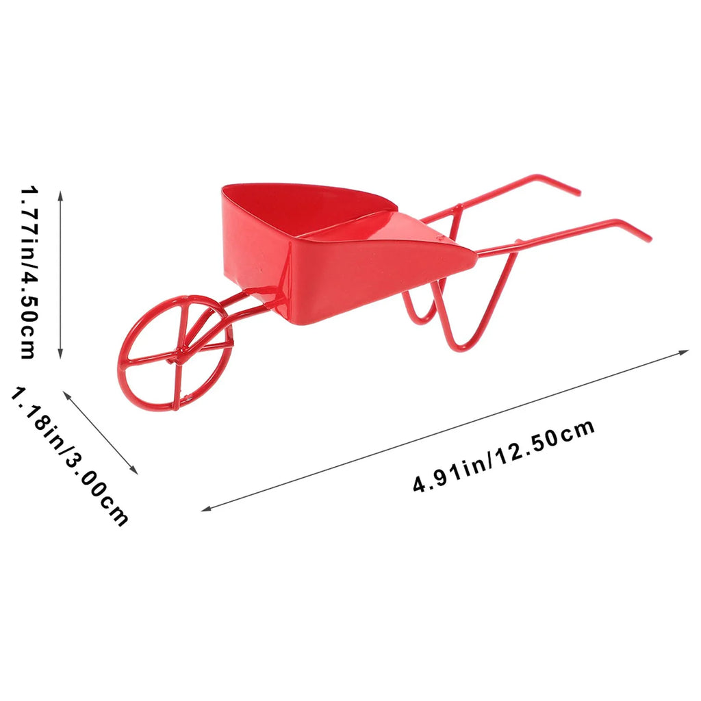 Miniature Vintage Metal Wheelbarrow A993939