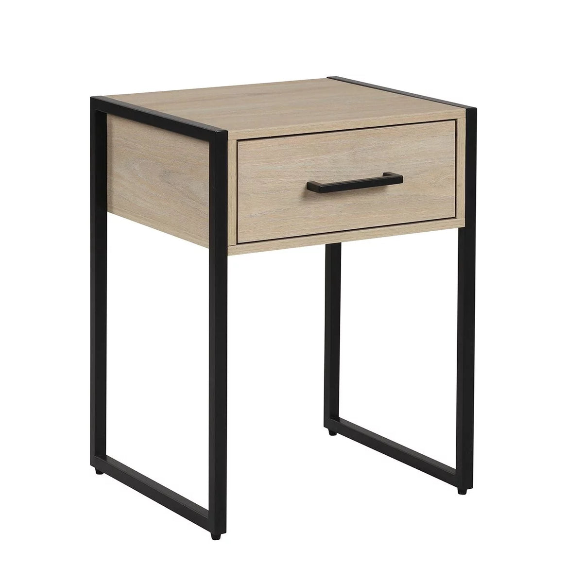 Beige Oak 1 Drawer Nightstand U5442