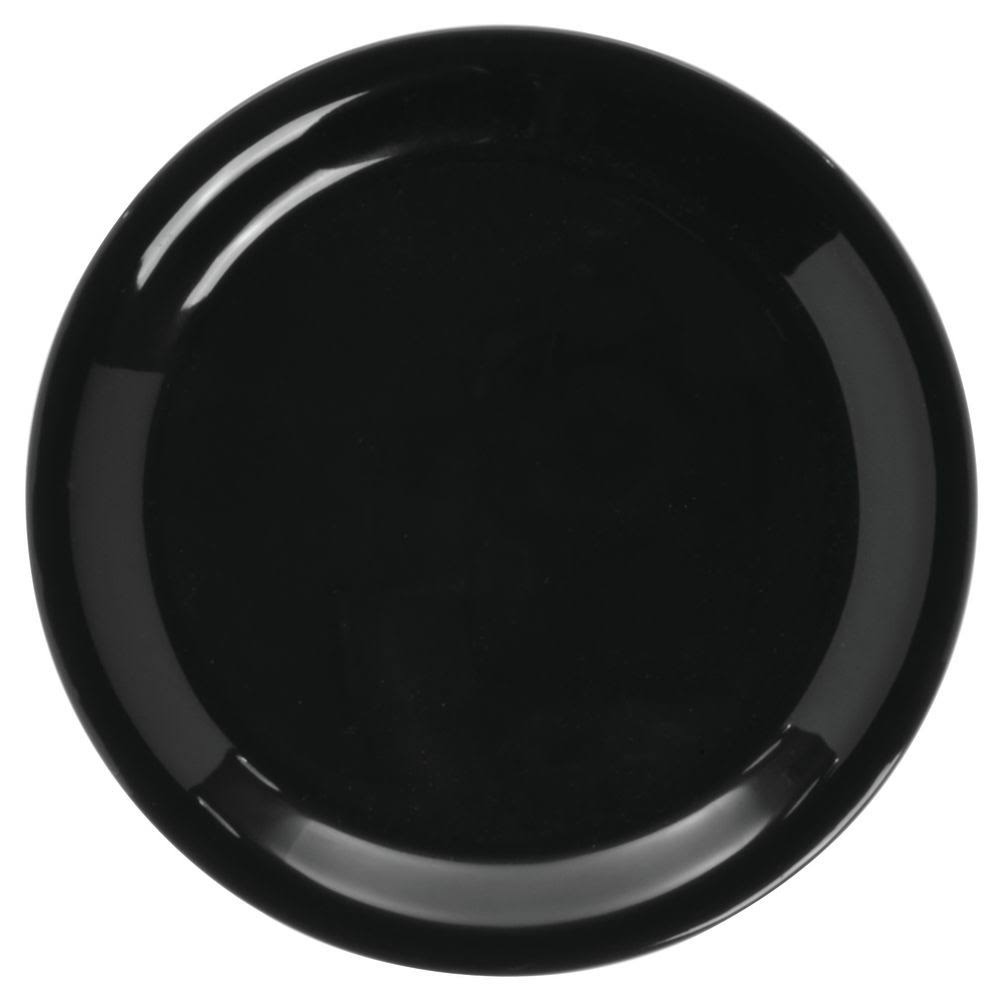 Black Melamine Narrow Rim Pie Plate D713846