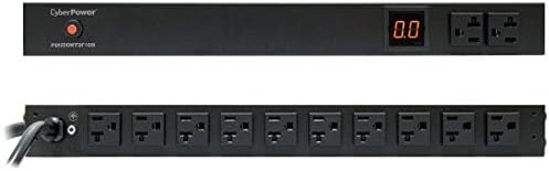 Metered PDU, 100-125V/20A, 12 Outlets, 1U Rackmount Y927
