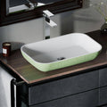 Polystone Rectangle Vessel Sink with Vessel Faucet Y84950