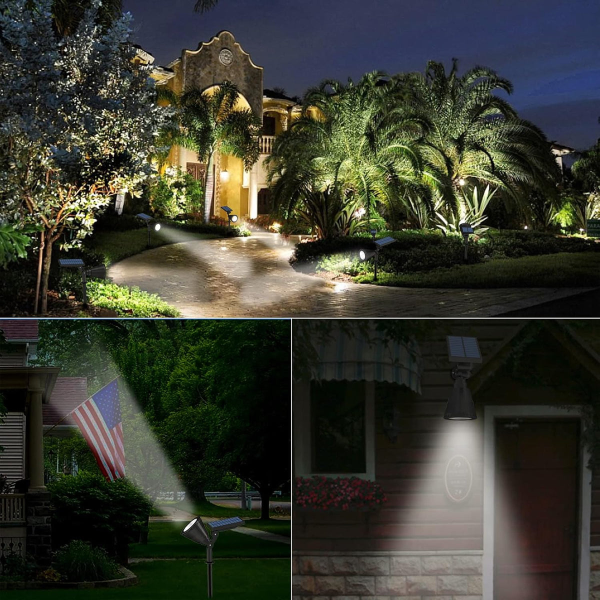 4 Pack Adjustable Solar Spot Lights G25630