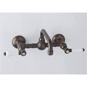 Polished Nickel Wall Mount Bridge Lavatory Faucet V843628