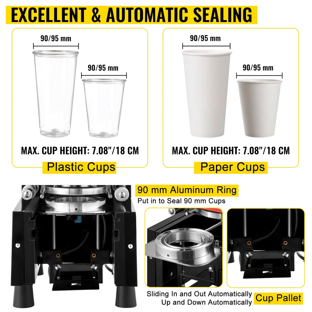 420W Fully Automatic Cup Sealing Machine J64366
