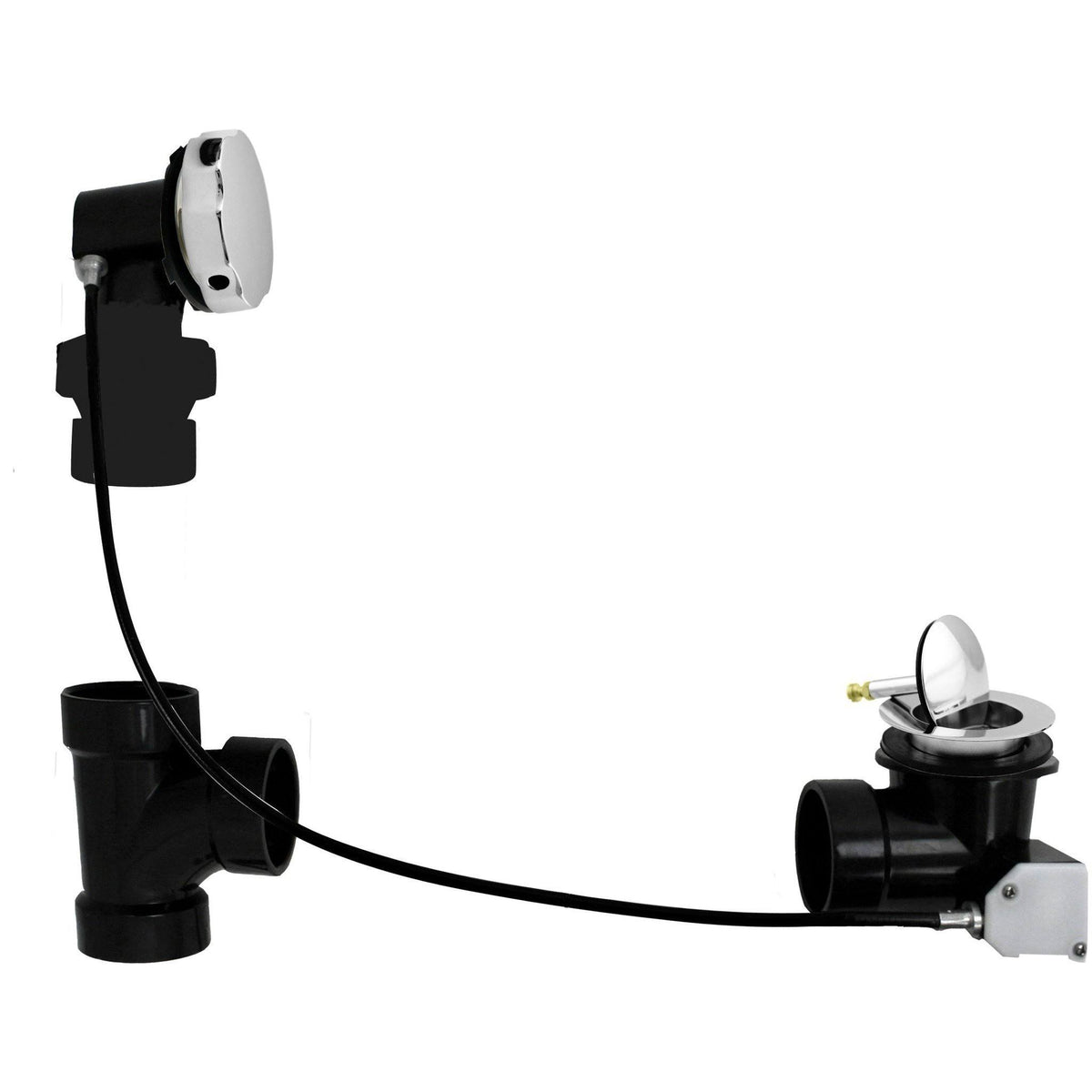 Polished Chrome ABS Cable Drive Bath Waste V596