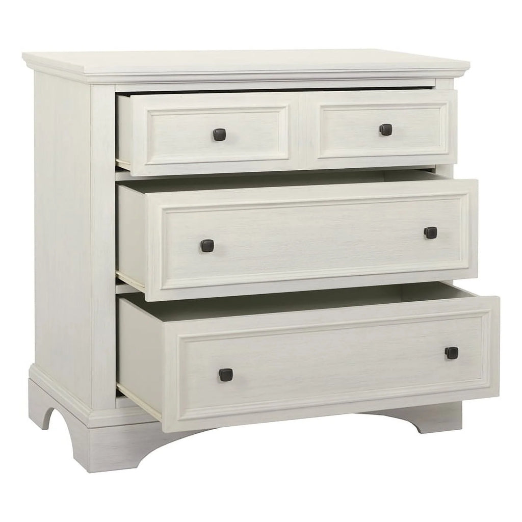 3 Drawer Rustic White Engineered Wood Chest Z1045