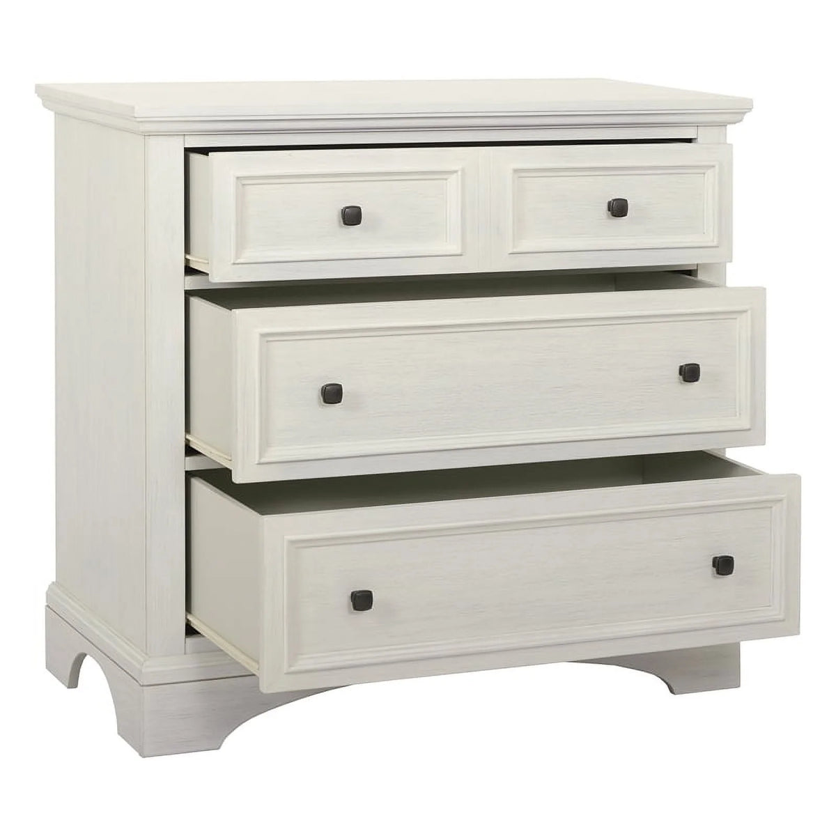 3 Drawer Rustic White Engineered Wood Chest Z1045