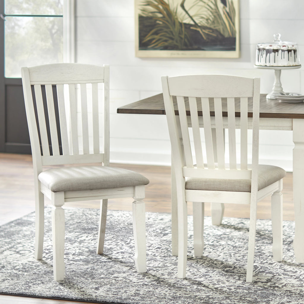 50 x 36 x 30 Walnut Antique White Square Dining Table G705